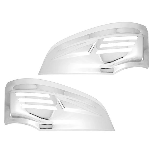 ジェネレーションキャンター 前期 メッキ ウインカーレンズカバー Ver.2 左右セット H14.7〜H21.3 カスタム 傷防止 パーツ | 三菱ふそう | 01