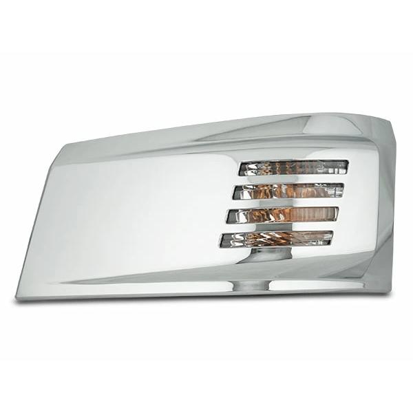 三菱ふそう ブルーテックキャンター 標準ボディ ワイドボディ メッキ ウインカーレンズカバー 左右セット H22.11〜 カスタム 傷防止 パーツ | 三菱ふそう | 04