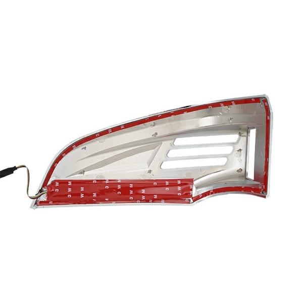 三菱ふそう ジェネレーションキャンター 標準ワイド シーケンシャルウインカーデイライトLED付きメッキウインカーレンズカバー 左右セット 12V車用 | 三菱ふそう | 04