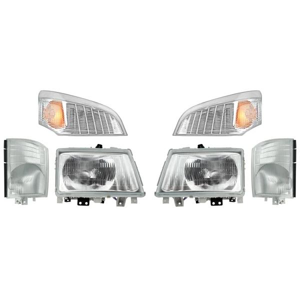 三菱 ジェネレーションキャンター 標準・ワイド ヘッドライト コーナーレンズ ウインカーレンズ 6点セット Ver.2 | 三菱ふそう | 01