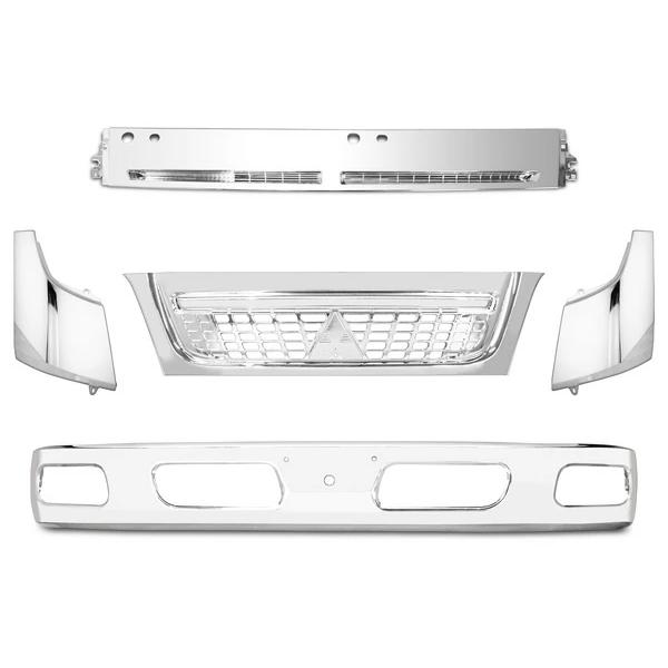 三菱 ジェネレーション キャンター 標準ボディ用 メッキフロント 5点セット バンパー グリル ワイパーパネル コーナーパネル◇(SE40-2) |  | 01