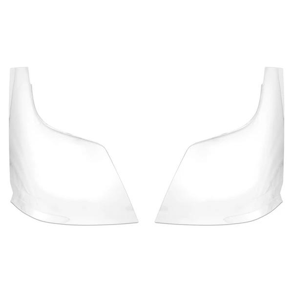 20キャンター メッキ コーナーパネル 左右セット 三菱ふそう ガーニッシュ サイドパネル 外装 標準 ワイド ABS製 交換タイプ | 三菱ふそう | 01