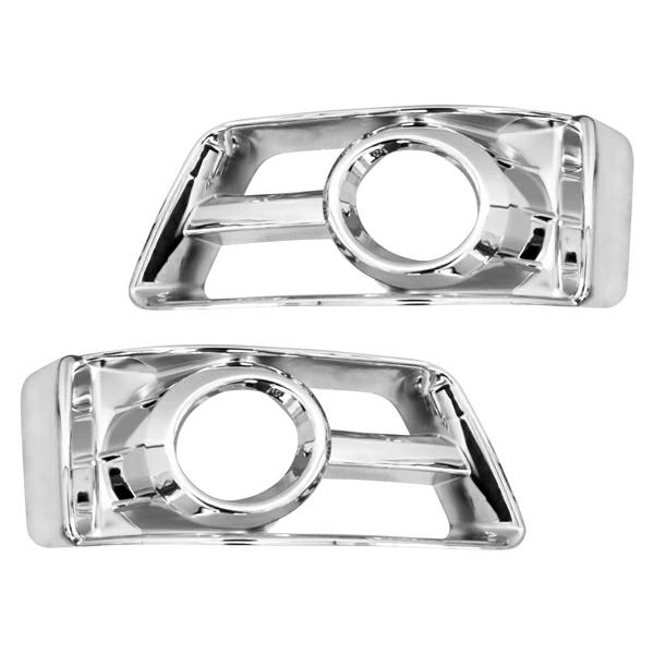 キャラバン E25 後期 メッキ フォグランプカバー H18.1〜24.5 保護 カスタム 外装 メッキパーツ 傷防止 貼付け | 日産 | 01