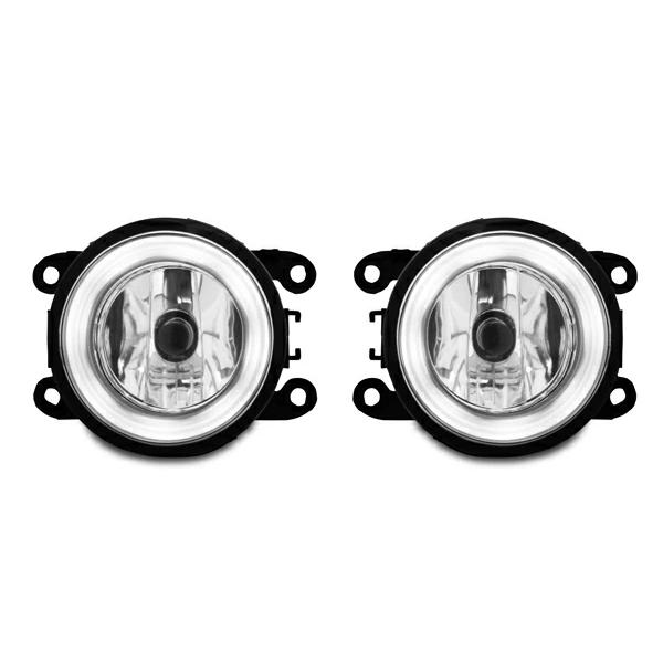 キャラバン NV350 LEDフォグランプ E26系 ホワイトリング 左右セット H24.5〜 イカリング フロント ファイバー 白色 | 日産 | 01