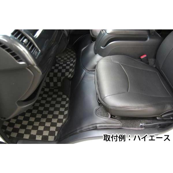 キャラバン NV350 デッキカバー フロント用 レザー ブラック E26系 標準ボディ プレミアムGXH24.6〜 汚れ防止 運転席 助手席 | 日産 | 03