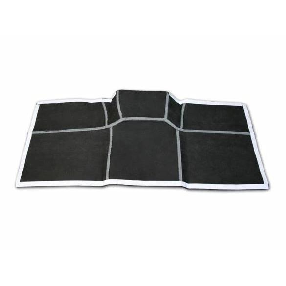 キャラバン NV350 デッキカバー リア用 レザー ブラック E26系 標準ボディ プレミアムGXH24.6〜 汚れ防止 後部座席 | 日産 | 02