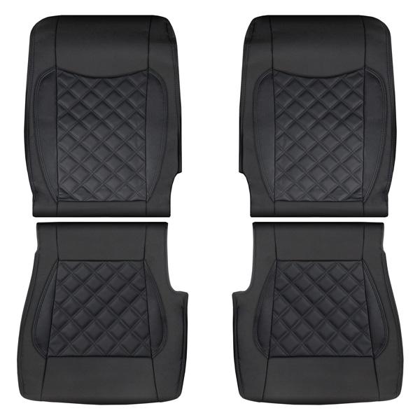 キャラバン NV350 E26系 前期型 プレミアムGX シートカバー レザー ダイヤカット パンチング フロント リア 取り付け | 日産 | 07