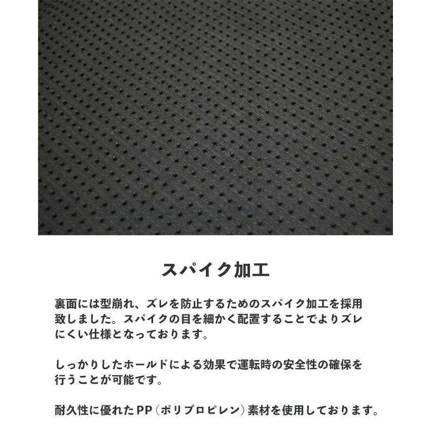 キャラバン NV350 E26 フロアマット チェック柄 ブラック/グレー カーペット フロント リア 運転席 助手席 後部座席 汚れ防止 | 日産 | 07