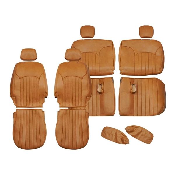 キャラバン NV350 後期型 シートカバー レザー ヴィンテージブラウン E26系 プレミアムGX ロント リア 後部座席 取り付け | 日産 | 02