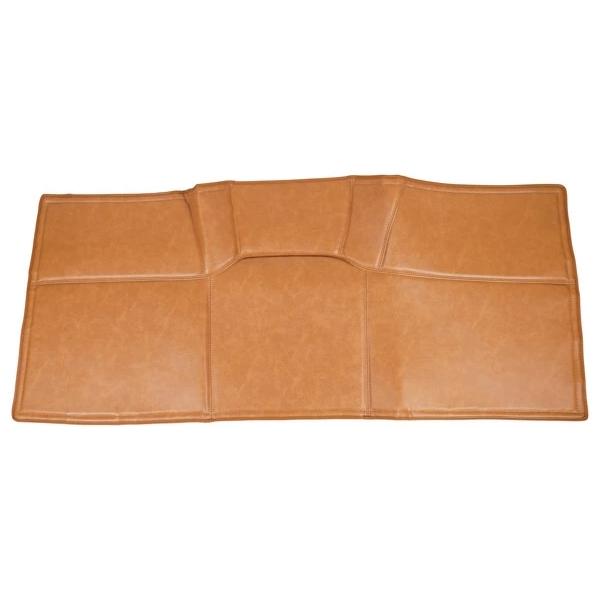 キャラバン NV350 デッキカバー リア用 PVCレザー エンジンカバー ヴィンテージブラウン 汚れ防止 後部座席 専用設計 取り付け | 日産 | 01