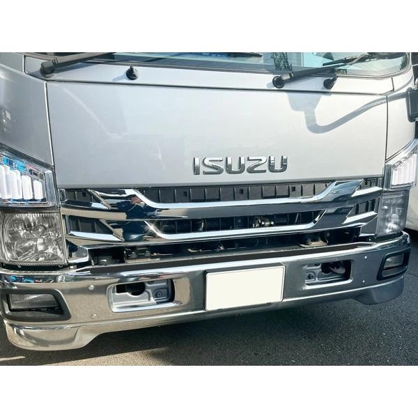 いすゞ 07 エルフ 後期型 ワイドキャブ用 メッキグリル H26.12〜 | いすゞ | 04