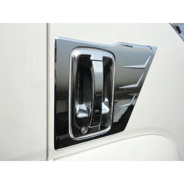 いすゞ 07エルフ ハイキャブ ワイドキャブ メッキ ドアハンドルカバー ドアプロテクター 6Pセット H19.1〜 | いすゞ | 02