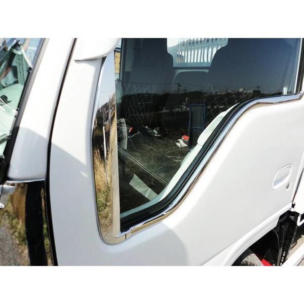 いすゞ NEWエルフ PMエルフ 07エルフ メッキ ドア ウインドウ ガーニッシュ 4Pセット H5.7〜 | いすゞ | 03