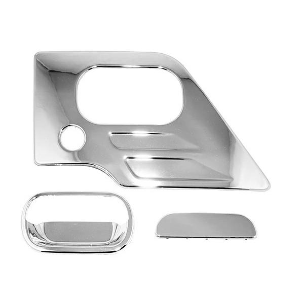 いすゞ NEWエルフ PMエルフ 07エルフ メッキ ドアハンドルプロテクター ドアハンドルガーニッシュ 6Pセット H5.7〜 | いすゞ | 02