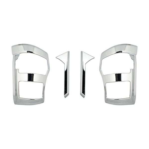 超低PMエルフ 標準ボディ ワイドボディ用 メッキアイライン メッキコーナーリム セット H16.6〜H19.4 | いすゞ | 01