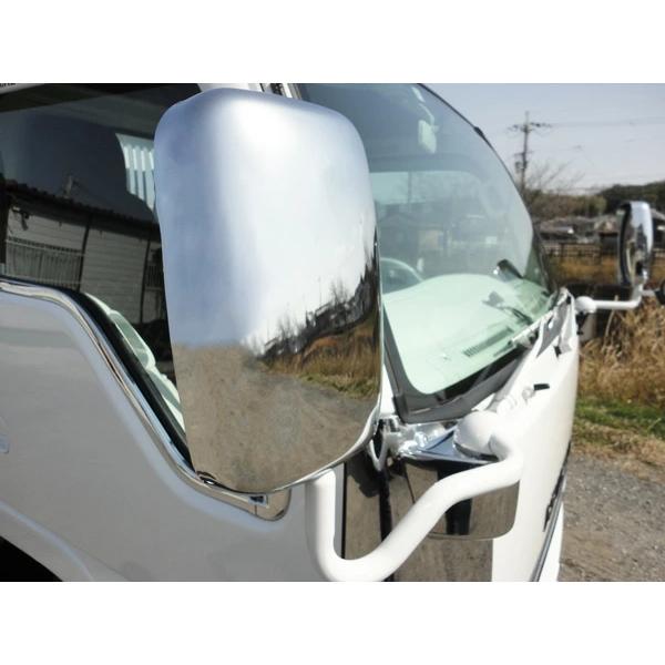超低・PMエルフ メッキミラーカバー3点セット 140φ | いすゞ | 02