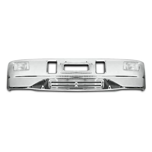 PMエルフ 標準ボディ用 07エルフ ローキャブ用 スーパーグレートタイプ メッキフロントバンパー フォグランプ 前出しステー付き H16.6〜◇ （SE60-2)◇ | いすゞ | 01