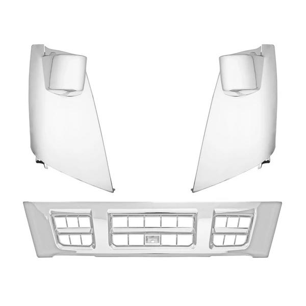 超低PMエルフ 標準用 メッキ フロントグリル メッキコーナーパネル セット いすゞ | いすゞ | 01