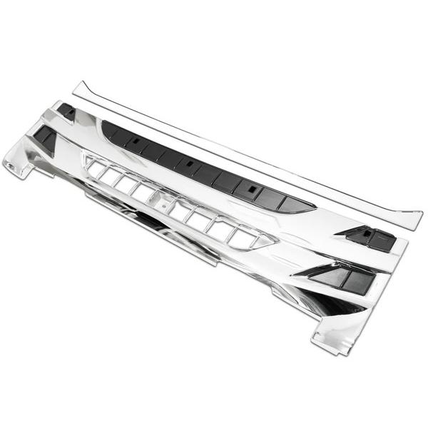 07 エルフ メッキ グリル フロン ト ラインプレート 後期型 ハイキャブ用 いすゞ | いすゞ | 01