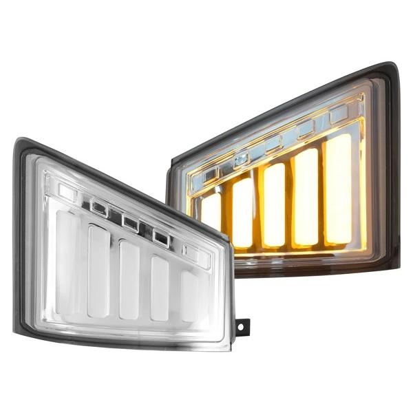 07 エルフ LED ウインカーレンズ コーナーレンズ シーケンシャルウインカー ハイキャブ ワイドキャブ用 左右セット いすゞ 2t | いすゞ | 01