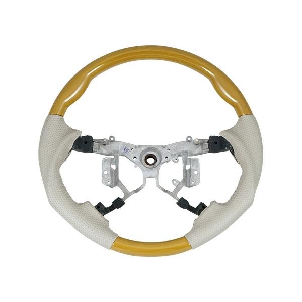 エスティマ ACR50 GSR50系  ステアリング ハンドル ガングリップ シフトノブ セット 黄木目調 H18.1〜 木目調 カスタム | エスティマ | 02