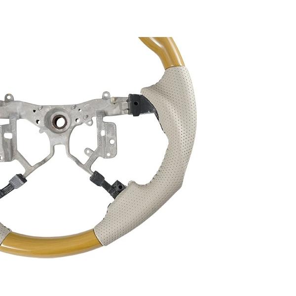 エスティマ ACR50 GSR50系  ステアリング ハンドル ガングリップ シフトノブ セット 黄木目調 H18.1〜 木目調 カスタム | エスティマ | 04