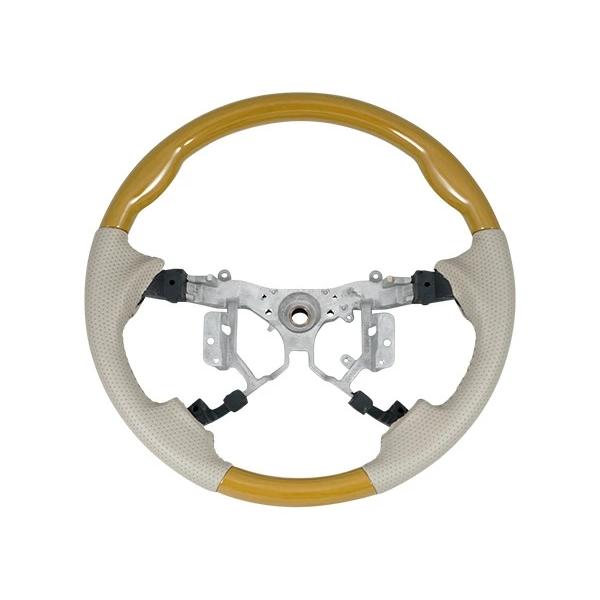 エスティマ ACR50 GSR50系 ステアリング ハンドル スタンダード タイプ シフトノブ セット 黄木目調 H18.1〜 木目調 内装 | エスティマ | 02