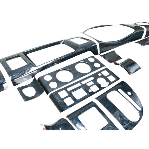 エブリィ インテリアパネル DA64V DA64W エブリイバン エブリイワゴン 24P 黒木目調 H17.8〜H27.2 内装 インパネ 3D | エブリイワゴン | 02