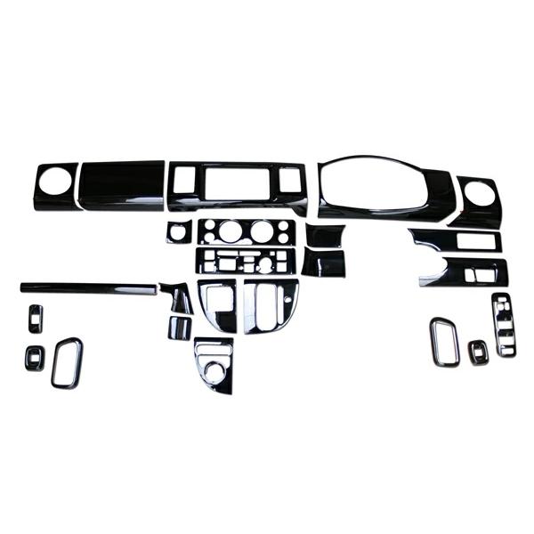 エブリィ インテリアパネル DA64V DA64W エブリイバン エブリイワゴン 24P ピアノブラック H17.8〜H27.2 内装 インパネ | エブリイワゴン | 01