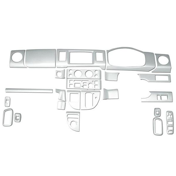 エブリィ インテリアパネル DA64V DA64W エブリイバン エブリイワゴン 24P 綾織ホワイトカーボン調 H17.8〜H27.2 内装 | エブリイワゴン | 01