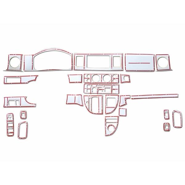 エブリィ インテリアパネル DA64V DA64W エブリイバン エブリイワゴン 24P 綾織ホワイトカーボン調 H17.8〜H27.2 内装 | エブリイワゴン | 03