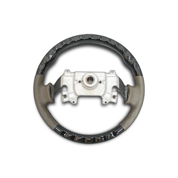 エブリイバン エブリイワゴン DA64V DA64W ステアリング ハンドル スタンダードタイプ 黒木目調 H17.8〜H27.2  木目調 レザー | エブリイワゴン | 03