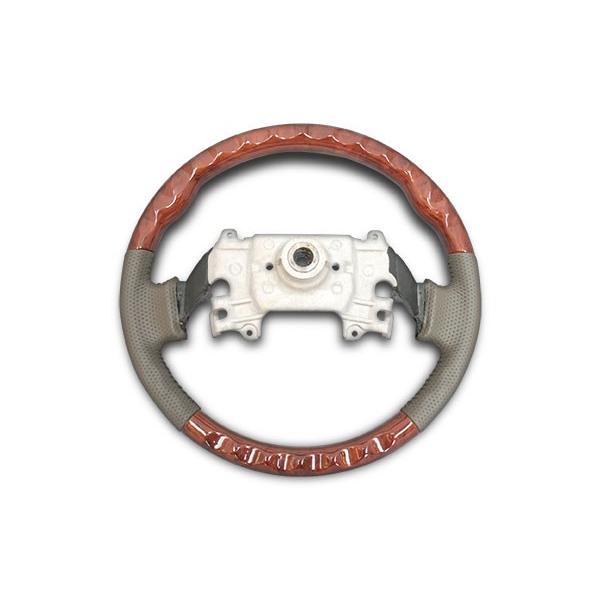 エブリイバン エブリイワゴン DA64V DA64W ステアリング ハンドル スタンダードタイプ 茶木目調 ハンドル H17.8〜H27.2 レザー | エブリイワゴン | 03