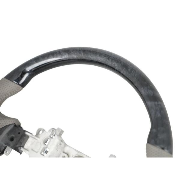 エブリイワゴン DA17W ハンドル ステアリング スタンダードタイプ 黒木目調 純正交換 H27.2〜 交換 木目調 ワゴン レザー | エブリイワゴン | 02