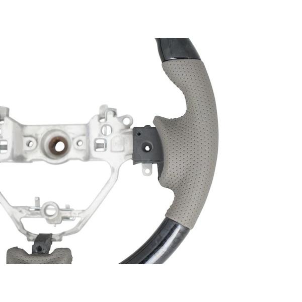 エブリイワゴン DA17W ハンドル ステアリング スタンダードタイプ 黒木目調 純正交換 H27.2〜 交換 木目調 ワゴン レザー | エブリイワゴン | 03