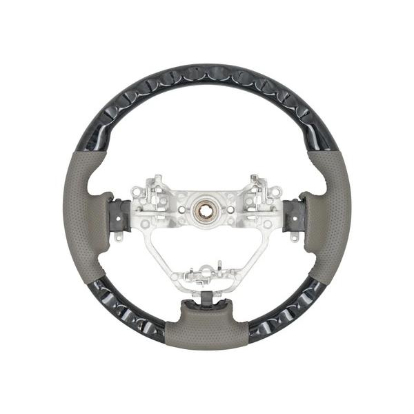 エブリイワゴン DA17W ハンドル ステアリング スタンダードタイプ 黒木目調 純正交換 H27.2〜 交換 木目調 ワゴン レザー | エブリイワゴン | 04