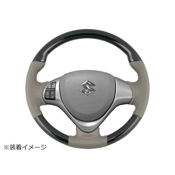 エブリイワゴン DA17W ステアリング ハンドル スタンダードタイプ ピアノブラック H27.2〜 交換タイプ パンチングレザー ワゴン | エブリイワゴン | 05