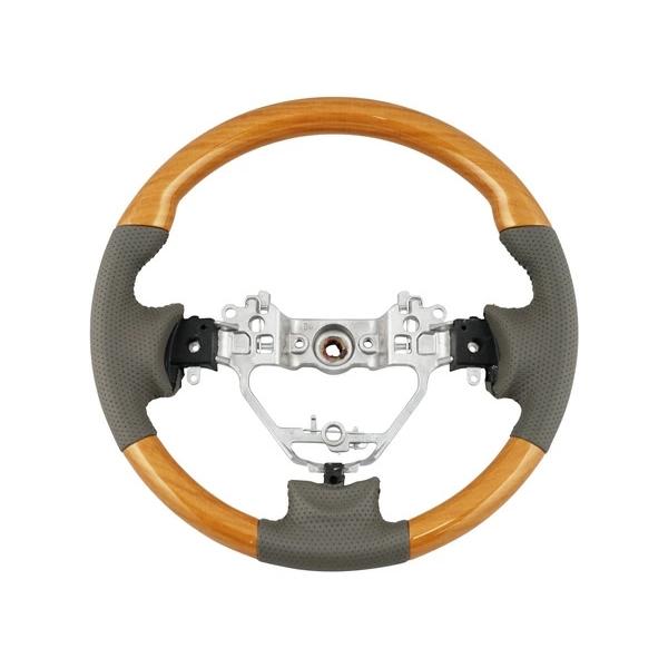 エブリイワゴン DA17W ステアリング ハンドル スタンダードタイプ ユーカリ茶木目調 H27.2〜 交換 木目調 ワゴン レザー | エブリイワゴン | 01