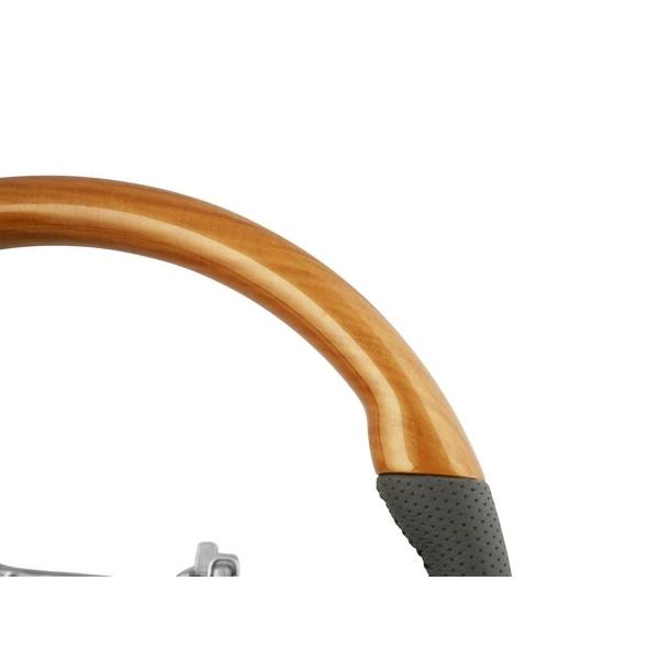 エブリイワゴン DA17W ステアリング ハンドル スタンダードタイプ ユーカリ茶木目調 H27.2〜 交換 木目調 ワゴン レザー | エブリイワゴン | 02