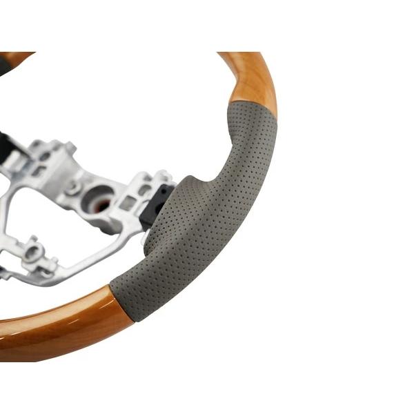 エブリイワゴン DA17W ステアリング ハンドル スタンダードタイプ ユーカリ茶木目調 H27.2〜 交換 木目調 ワゴン レザー | エブリイワゴン | 03