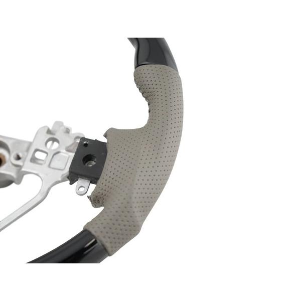 エブリイワゴン DA17W ステアリング ハンドル ガングリップ ピアノブラック H27.2〜 交換タイプ パンチングレザー ワゴン | エブリイワゴン | 03