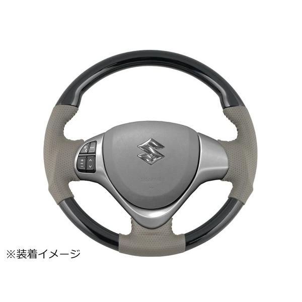 エブリイワゴン DA17W ステアリング ハンドル ガングリップ ピアノブラック H27.2〜 交換タイプ パンチングレザー ワゴン | エブリイワゴン | 05