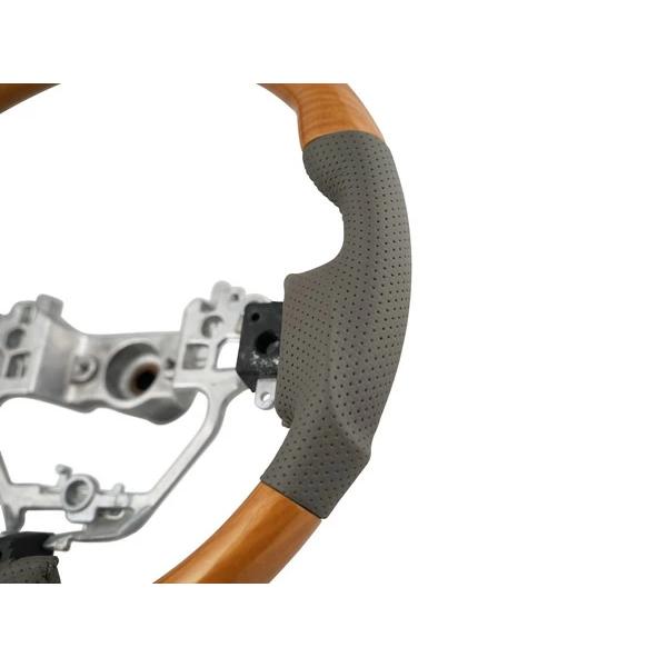 エブリイワゴン DA17W ステアリング ハンドル ガングリップ ユーカリ茶木目調 H27.2〜 交換 木目調 ワゴン レザー | エブリイワゴン | 03