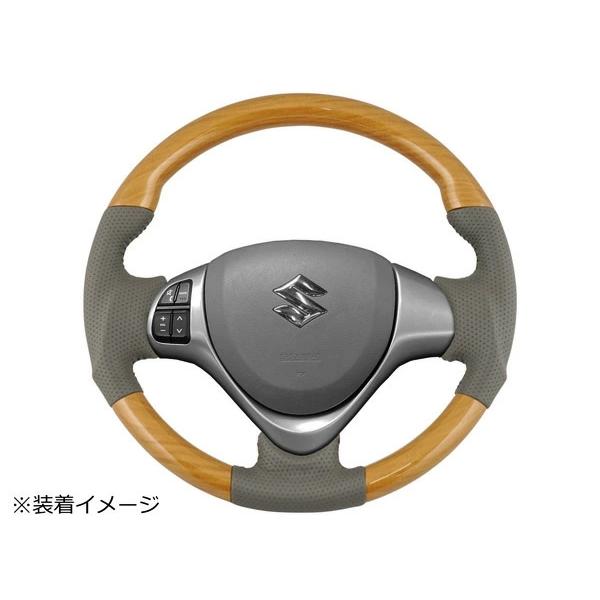 エブリイワゴン DA17W ステアリング ハンドル ガングリップ ユーカリ茶木目調 H27.2〜 交換 木目調 ワゴン レザー | エブリイワゴン | 05