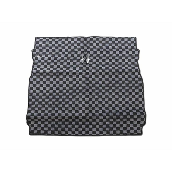 エブリイワゴン DA17W リアラゲッジマット チェック柄 ブラック/グレー H27.2〜 トランク 専用設計 汚れ防止 マット 荷物置き | エブリイワゴン | 01