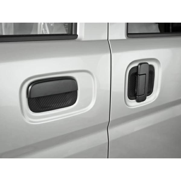 エブリイバン エブリイワゴン DA17V DA17W ドアハンドル ラバープロテクター カーボン調 H27.2〜 傷防止 保護カバー 外装 | エブリイワゴン | 05