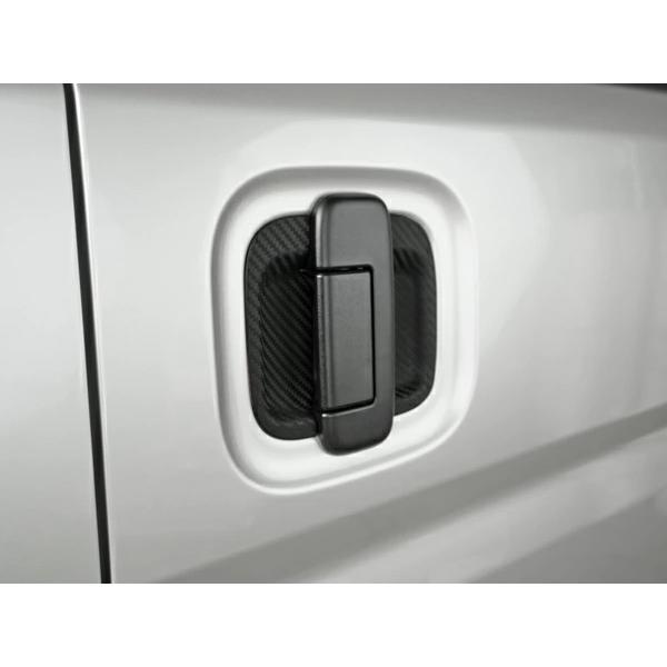 エブリイバン エブリイワゴン DA17V DA17W ドアハンドル ラバープロテクター カーボン調 H27.2〜 傷防止 保護カバー 外装 | エブリイワゴン | 07