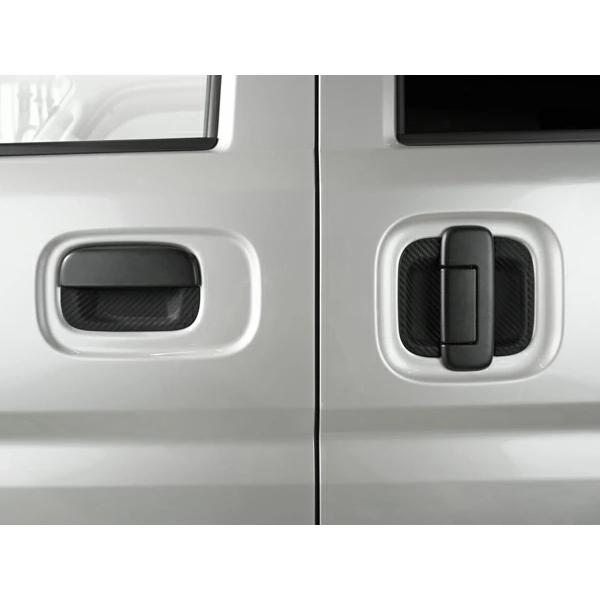 エブリイバン エブリイワゴン DA17V DA17W ドアハンドル ラバープロテクター カーボン調 H27.2〜 傷防止 保護カバー 外装 | エブリイワゴン | 08