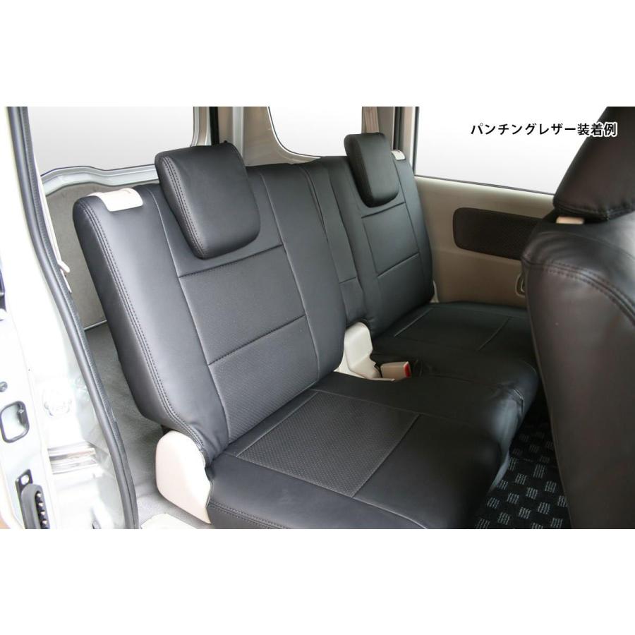 エブリイバン DA17V シートカバー レザー ダイヤカット レッドステッチ (ヘッドレスト一体型) H27.2〜 1707 フロント リア 専用設計 | エブリイワゴン | 09