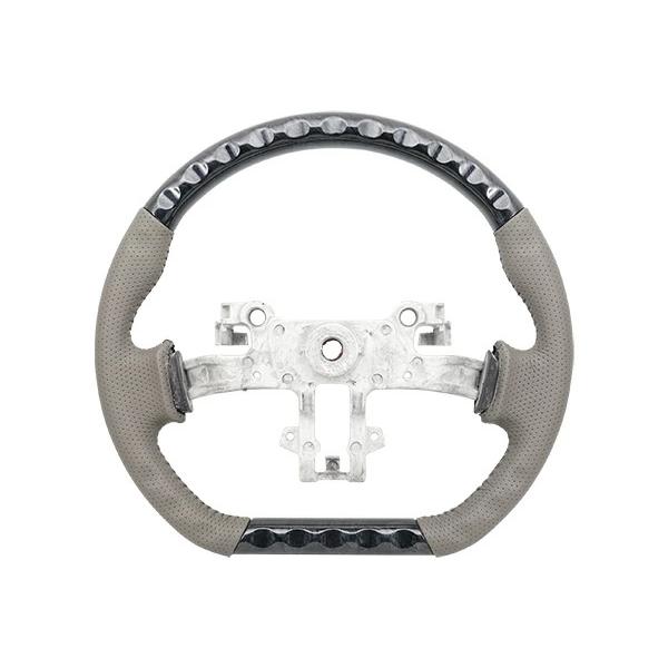 エブリイバン DA17V D型 ステアリング ハンドル ガングリップ 黒木目調 H27.2〜 交換 木目調 ワゴン レザー 内装 エブリィ | エブリイワゴン | 04